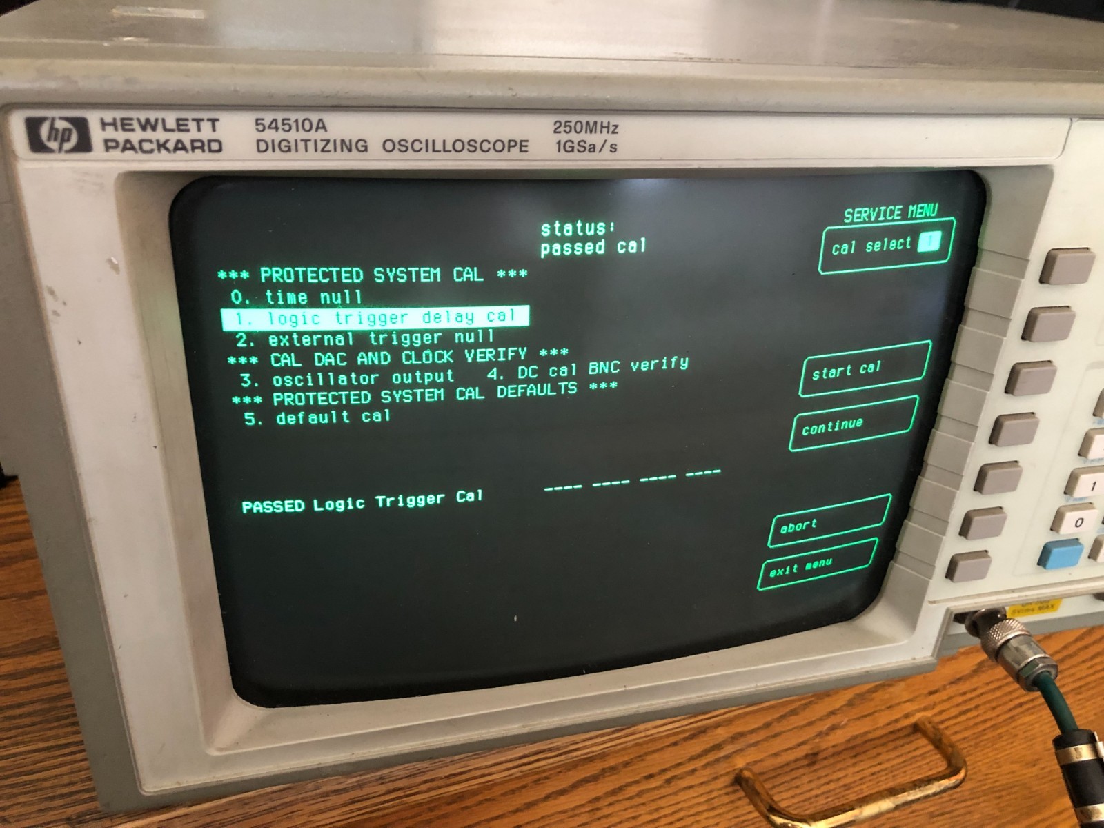 Working Agilent 54510A Digitizing Oscilloscope 2-Ch 250MHz 1GSa/s Tested