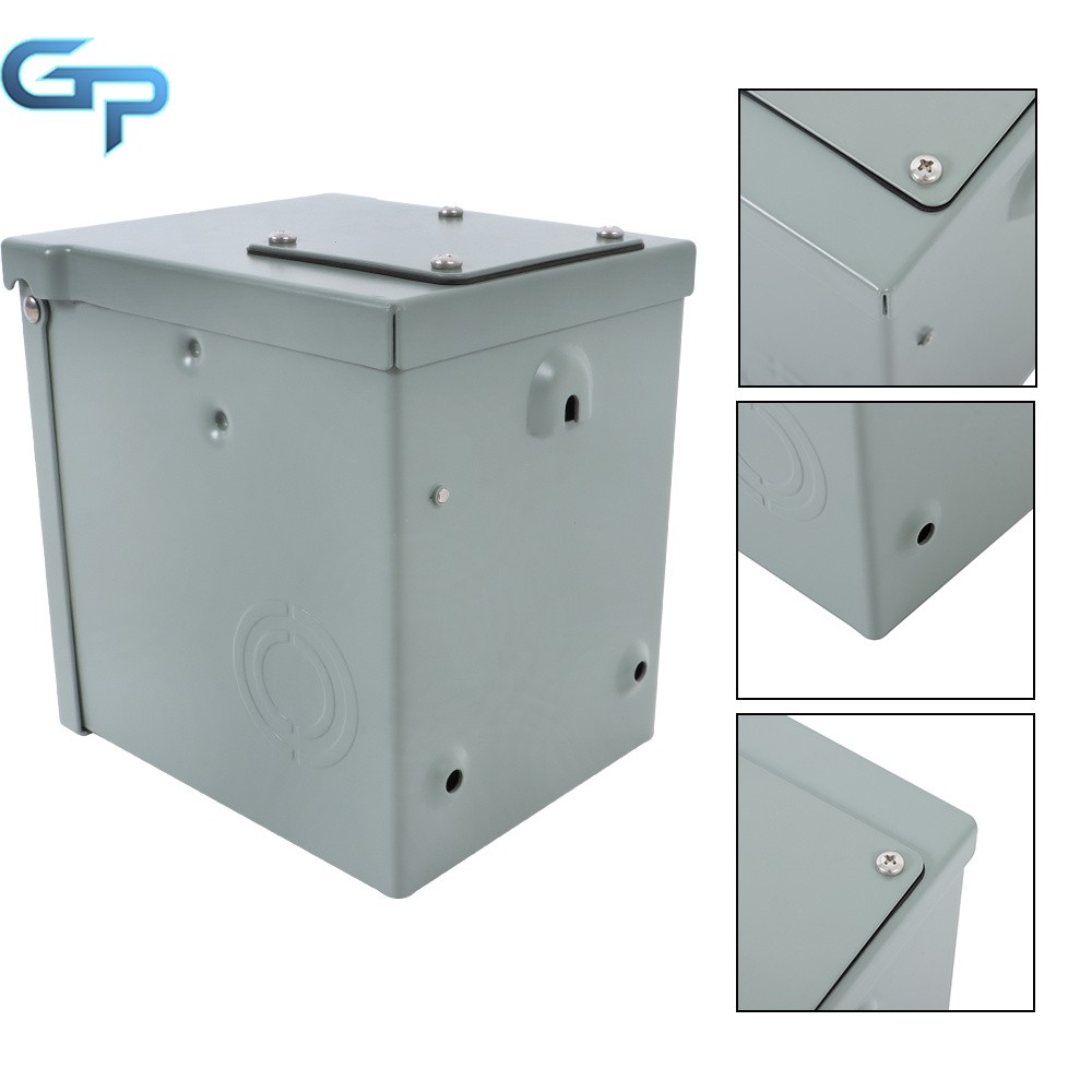 Outdoor Electrical Outlet Box Dual 20Amp GFCI Receptacle Weatherproof 3R Cover
