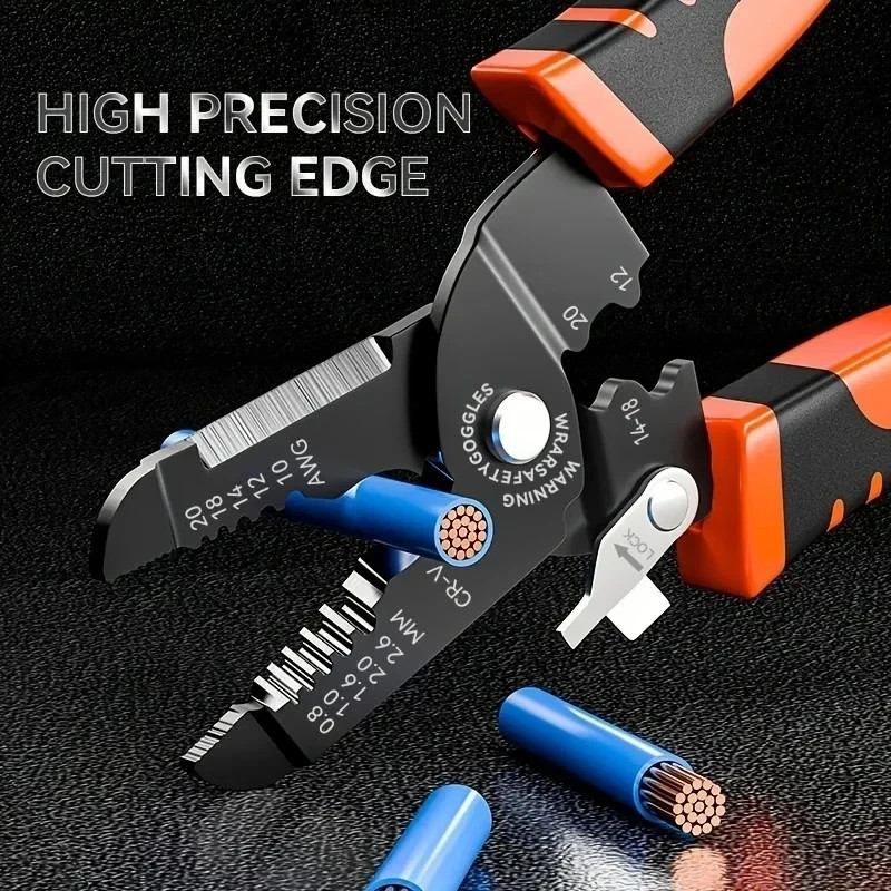 5-in-1 Wire Stripper & Crimping Pliers | Heavy Duty 10-20 AWG Electrical Cutter
