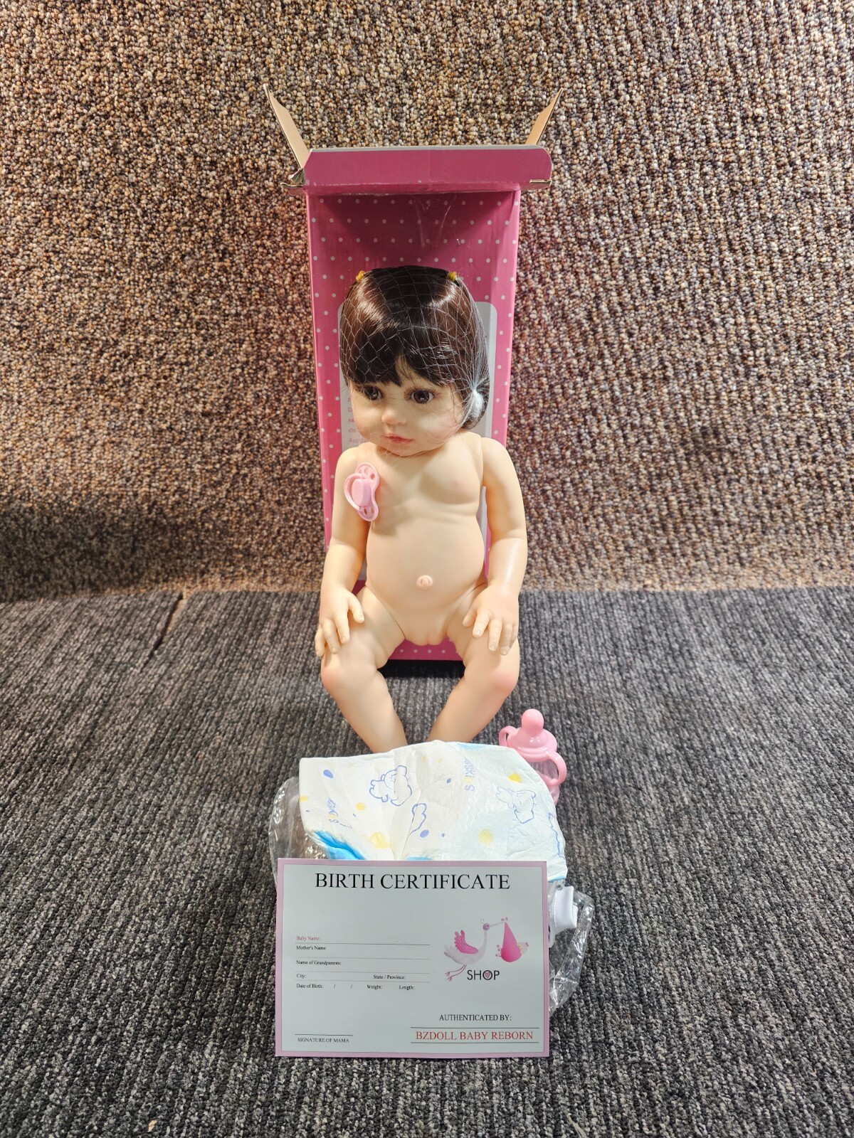 BZDOLL Soft Silicone Vinyl Reborn Doll Baby Lifelike Newborn Babies Panda