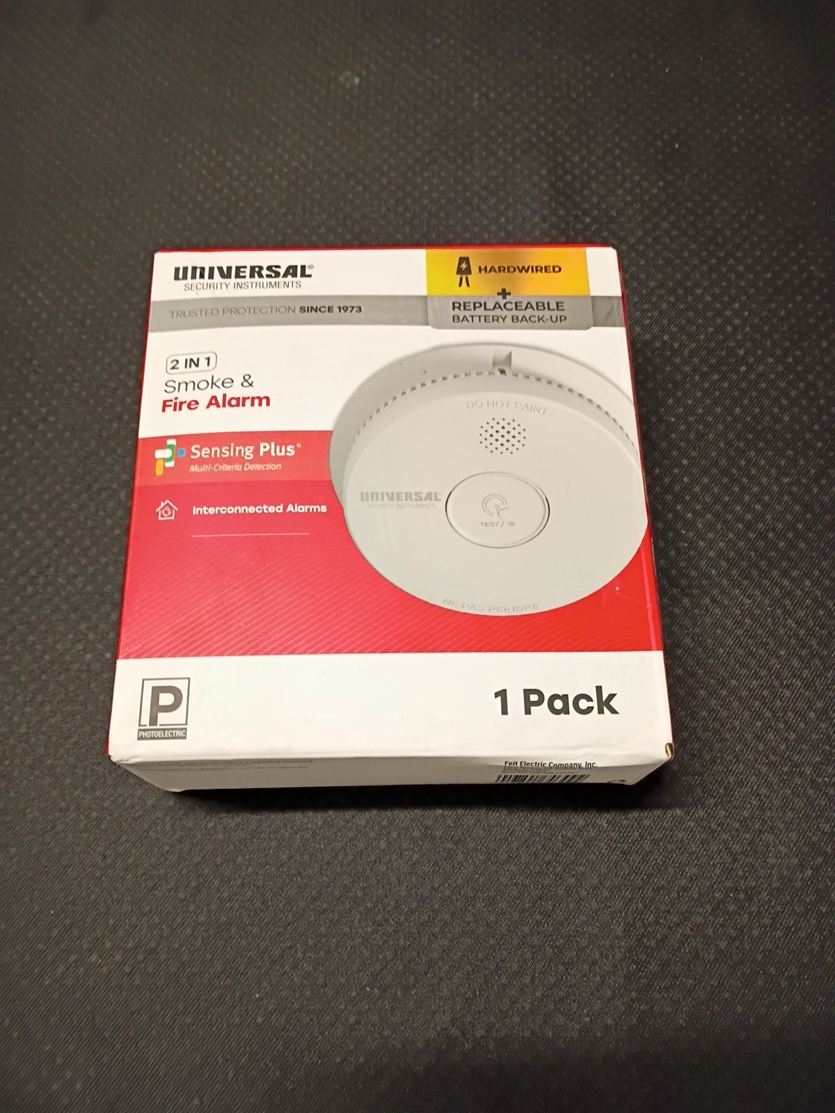 USI Hardwired and 1-Year Battery Backup Smoke Detector NO BATTERIES