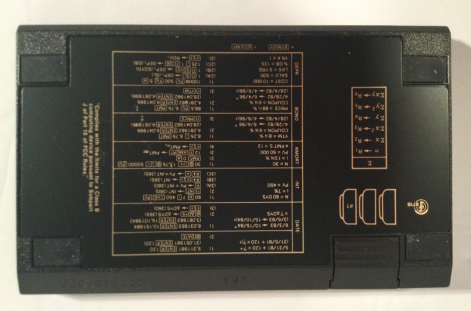 Working 1980’s Hewlett Packard HP 12C Financial Calculator Original Case USA