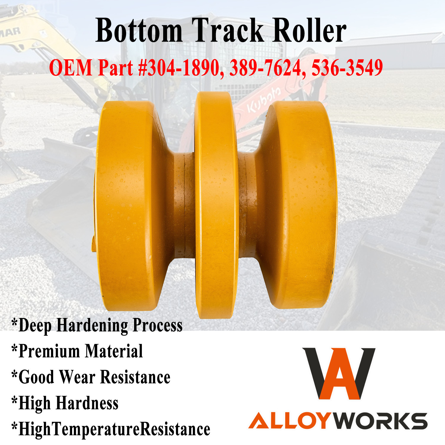 Bottom Roller Track Roller Fit CATERPILLAR CAT 289D UNDERCARRIAGE #304-1890