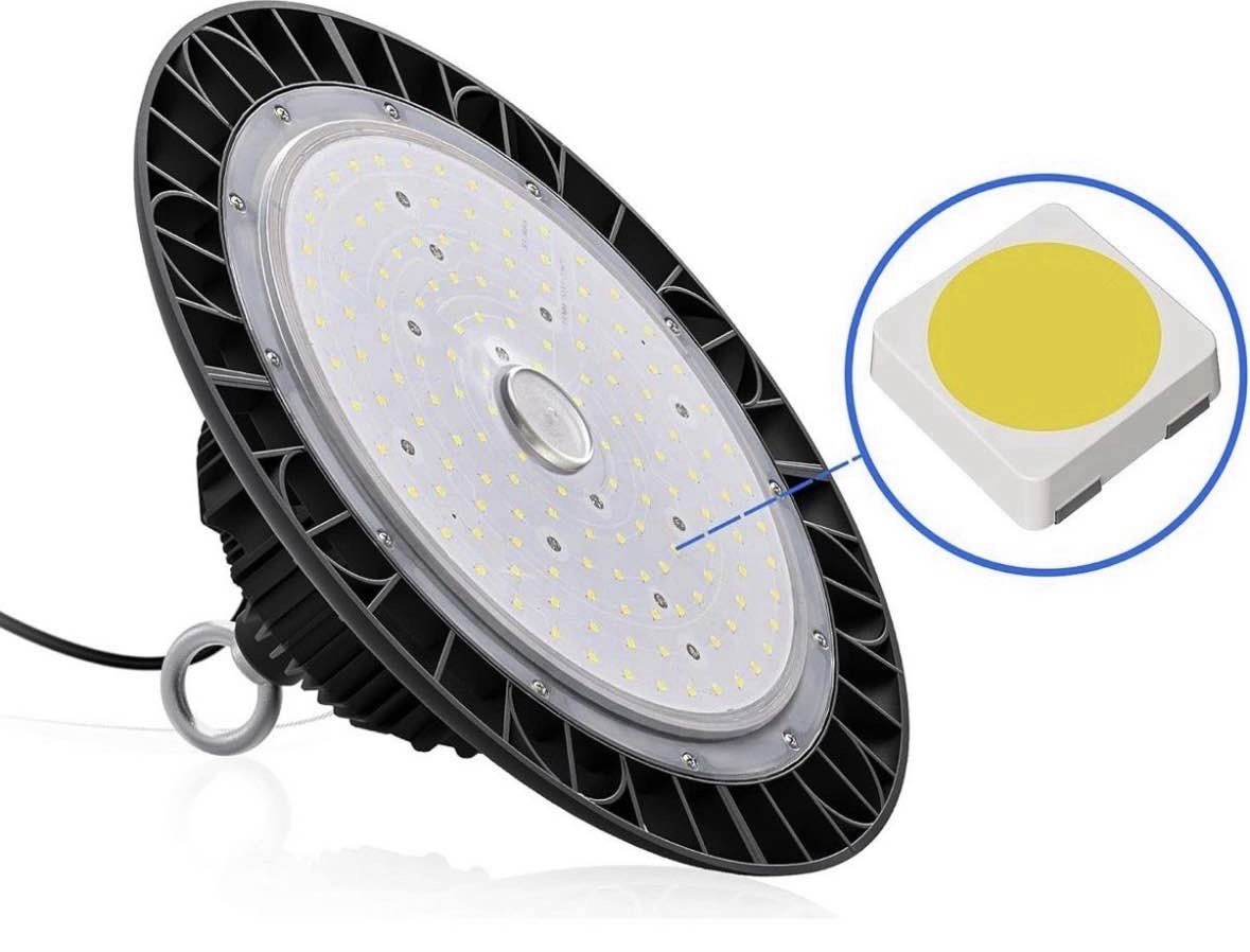 100W LED High Bay Light 5000K Dimmable UFO Shop Garage Warehouse