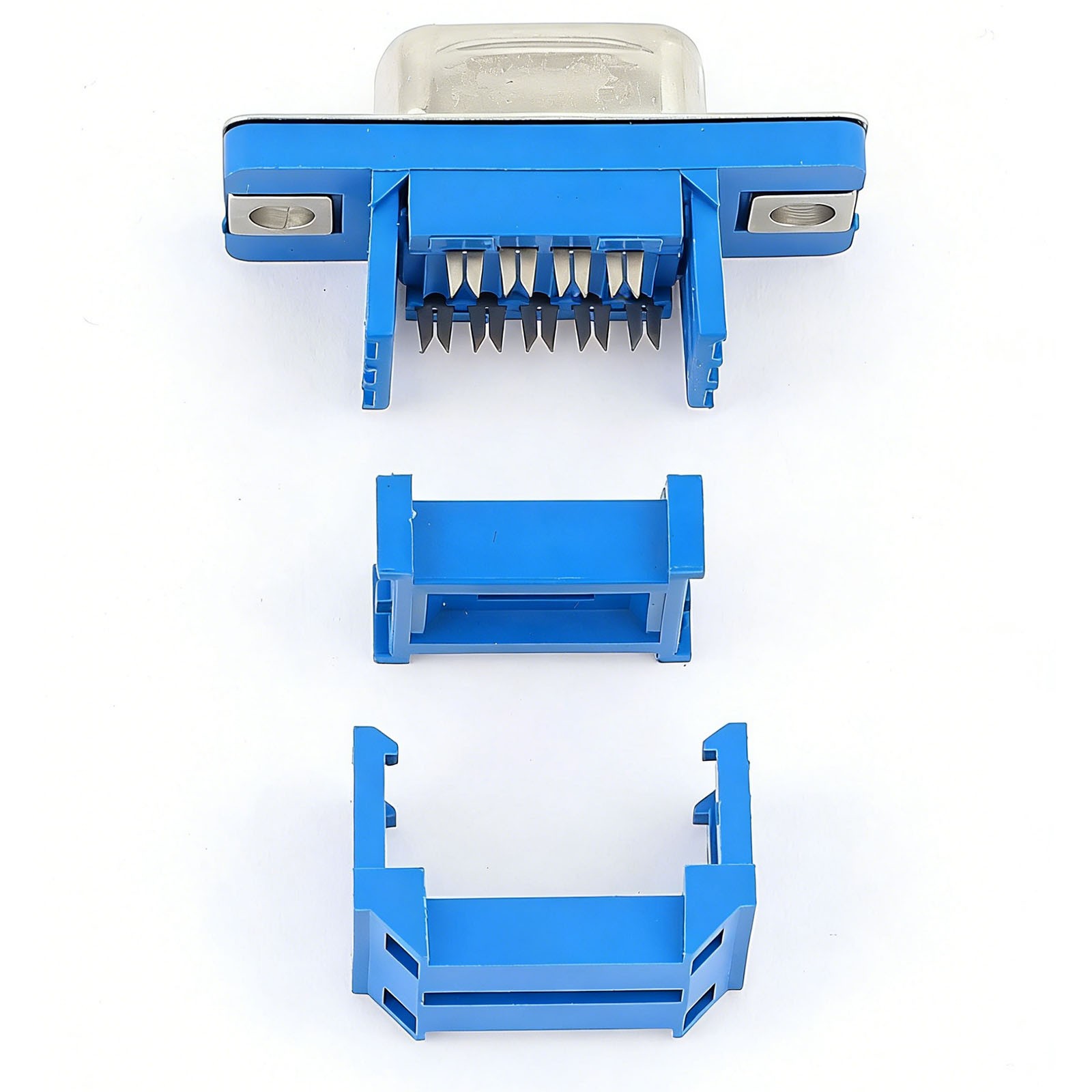 10Pcs D-SUB 9 Pin Male IDC Type Adapter Connector For Flat Ribbon Cable DB9 9P