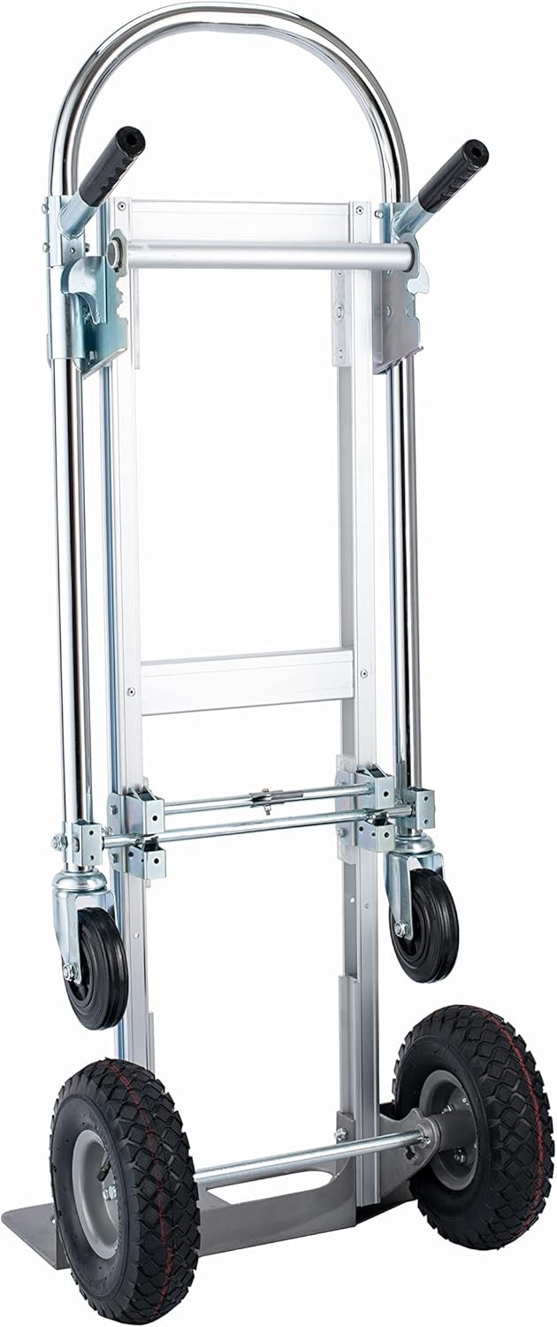 Aluminum Convertible Hand Truck 4-in-1000 Lbs Heavy Duty Stair Climbing Cart