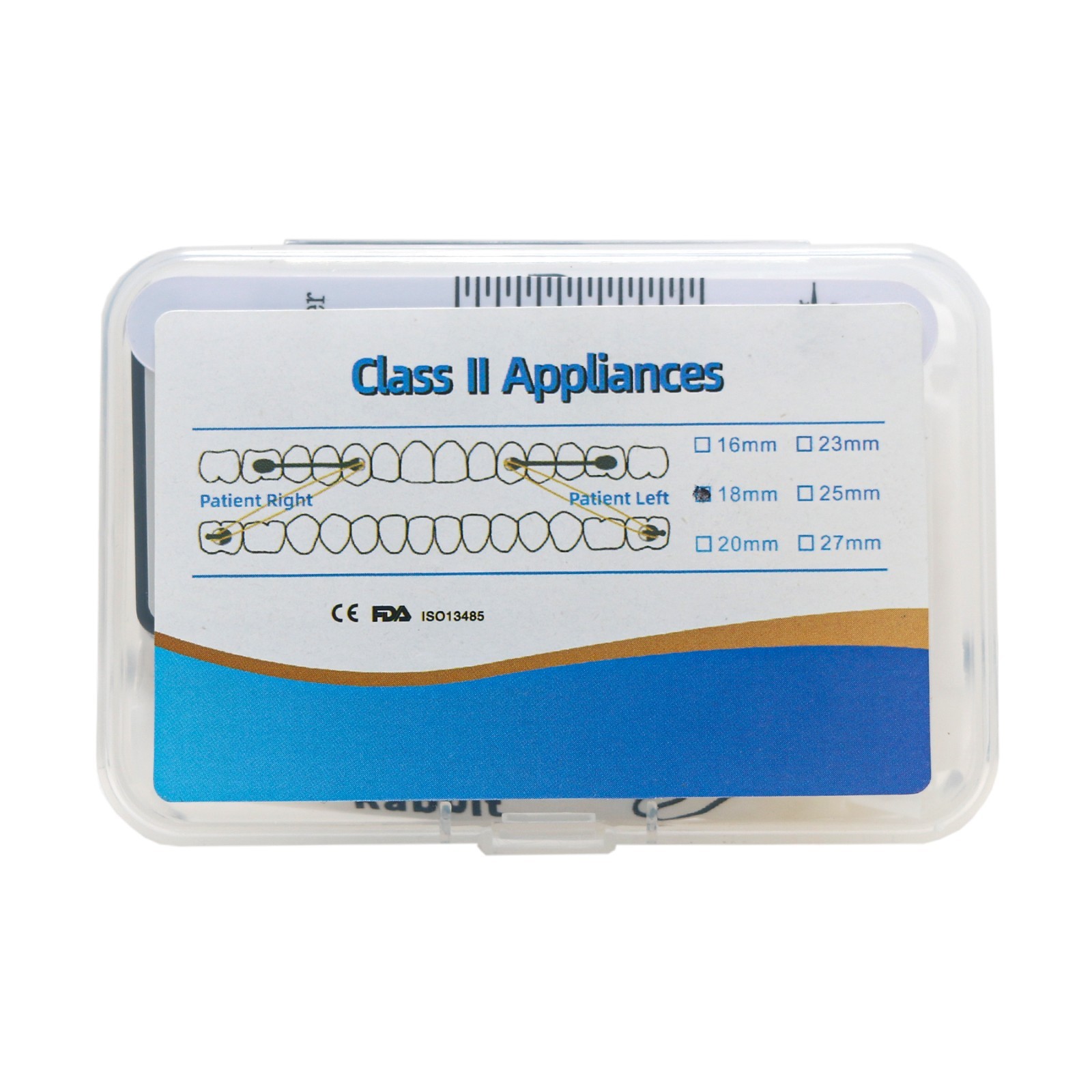 Orthodontic Class II Carriere Appliance Distalizer Kit Corrector Bondable Rubber