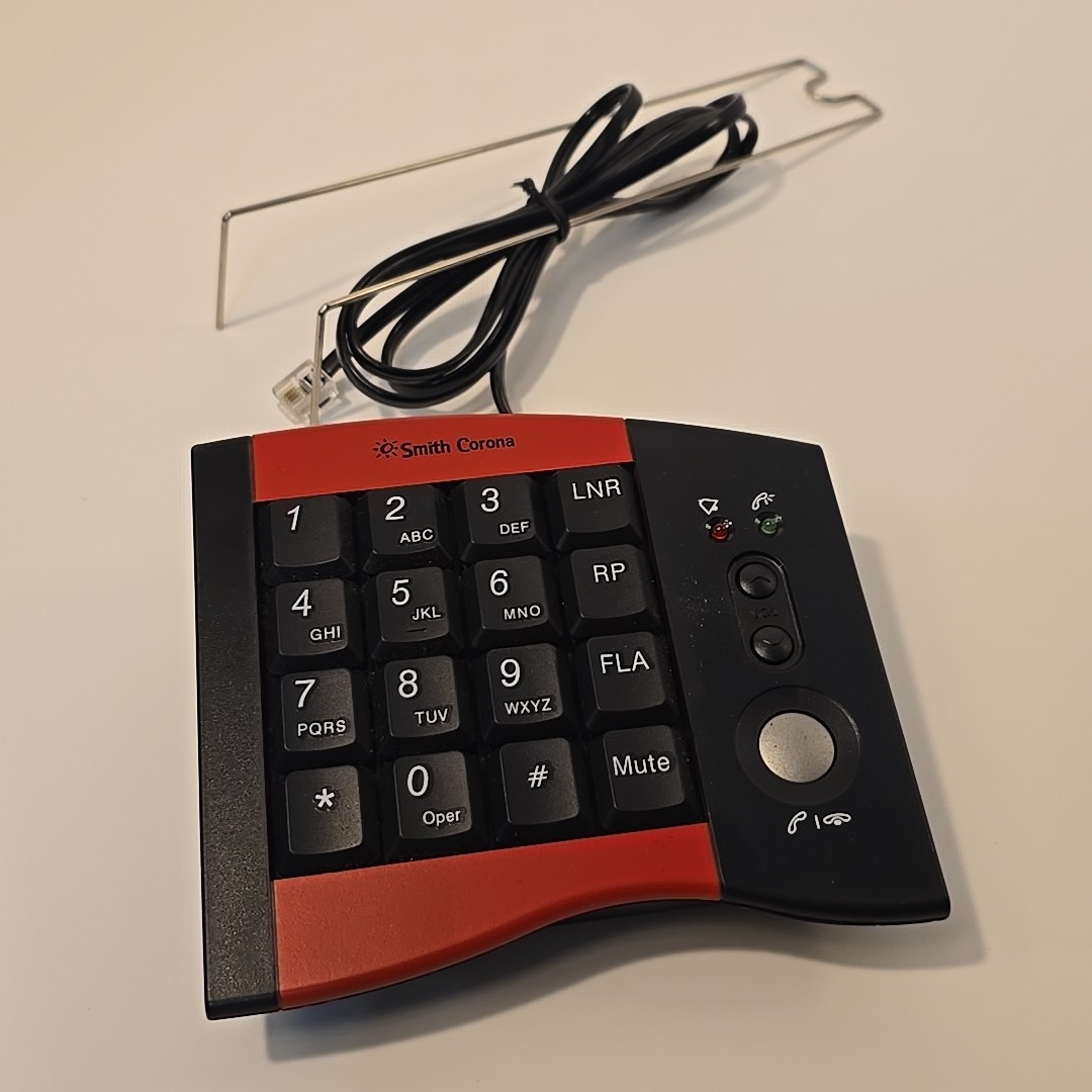 Smith Corona HP100 Headset Phone Dial Pad for Work From Home Office W Hanger