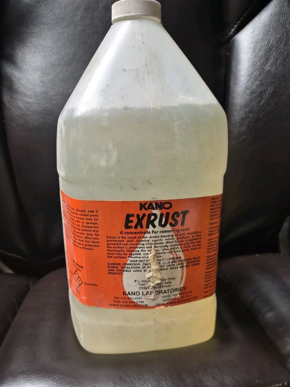 KROIL Kano Exrust Industrial Strength Rust Remover Liquid-1 Gallon New/OldStock