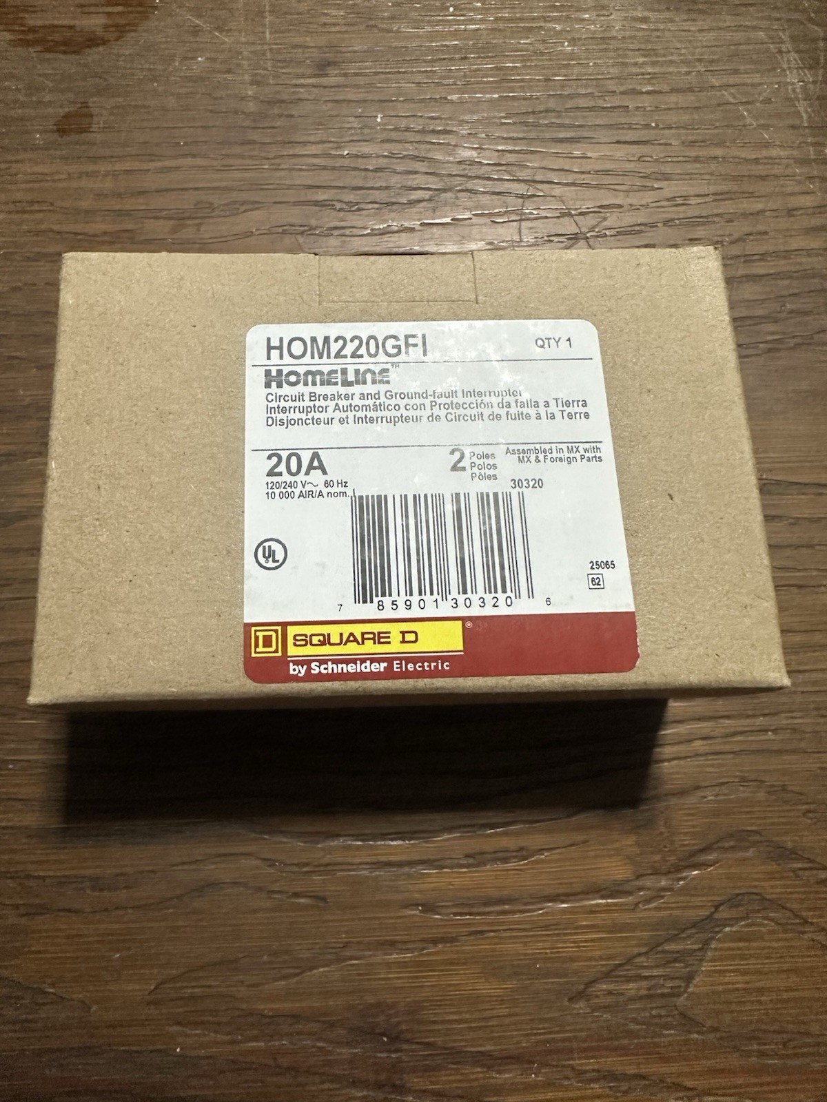 ⚡ Square D Homeline 20A 2-Pole GFCI Circuit Breaker HOM220GFI