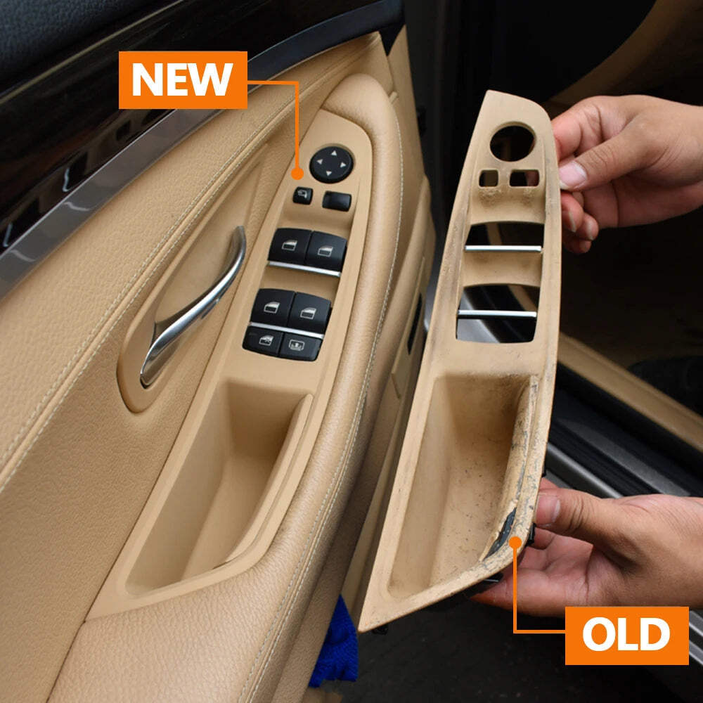 Front Left Beige Black Brown Car Interior F10 Door Armrest Panel Door Handle Rep