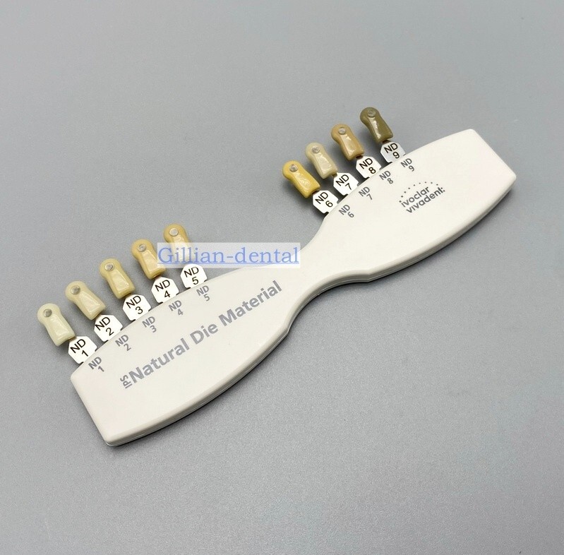 1X Dental IPS Natural Die Material Shade Guide Ivoclar Vivadent ND1-9 Abutment