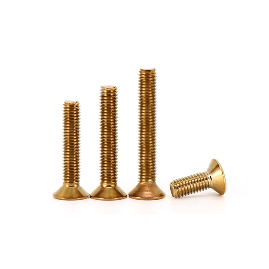 M4 M5 M6 M8 Ti Plating Gold Flat/Countersunk Head Socket Cap Screw Allen Bolts