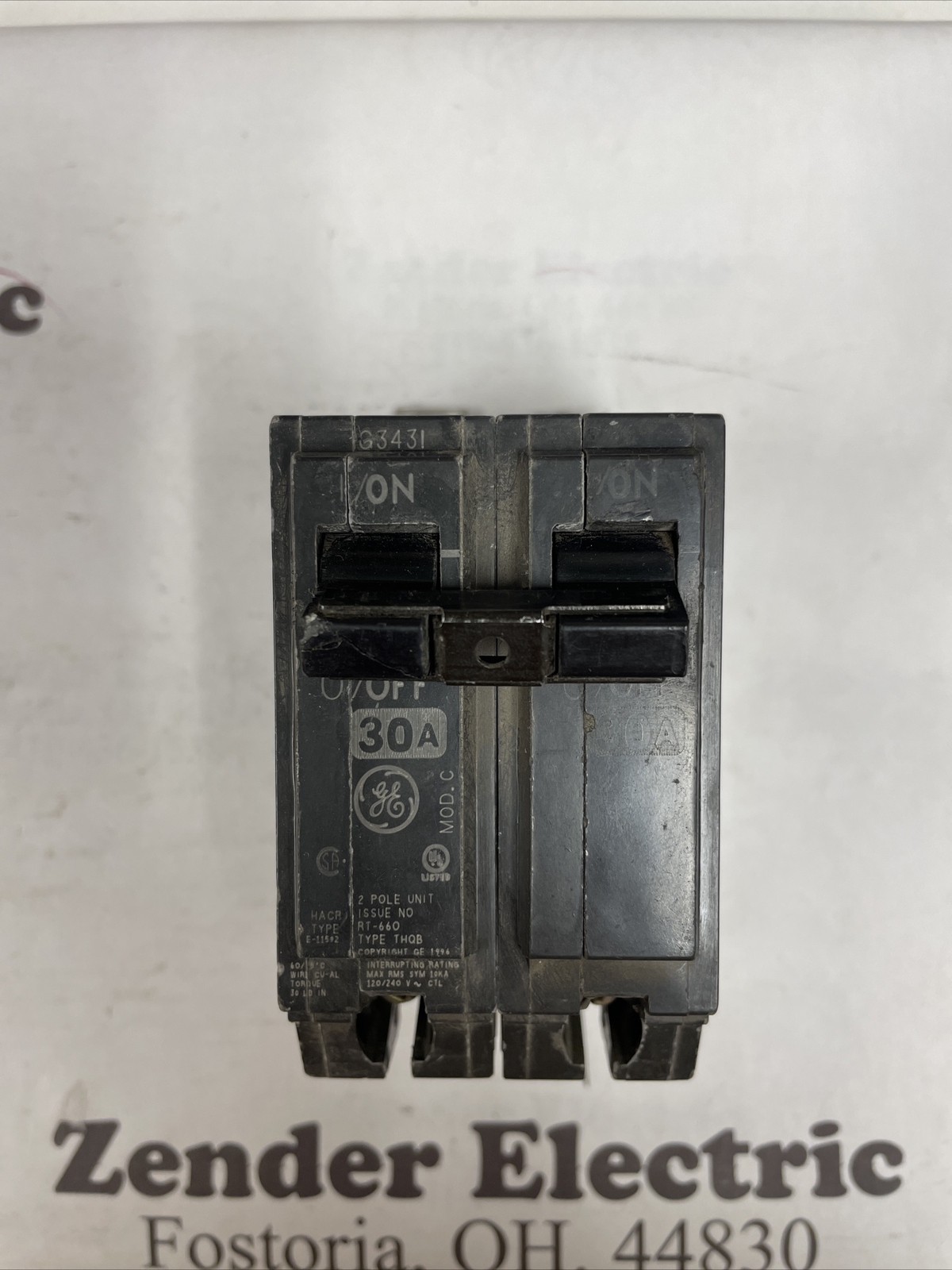 GE THQB2130 – 30 Amp 2 Pole 240V Circuit Breaker