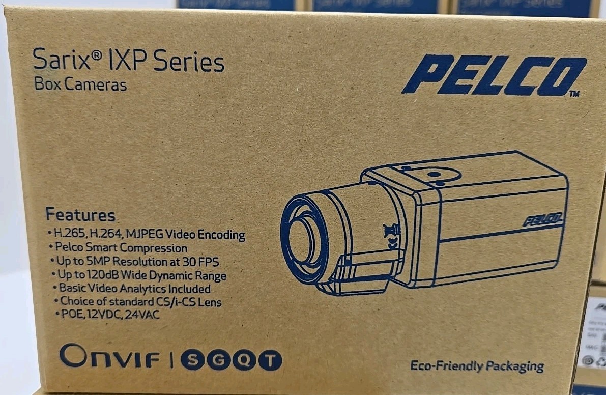 Pelco Sarix IXP33 3MP Professional Indoor Network Box Camera, MJPEG (No Lens)