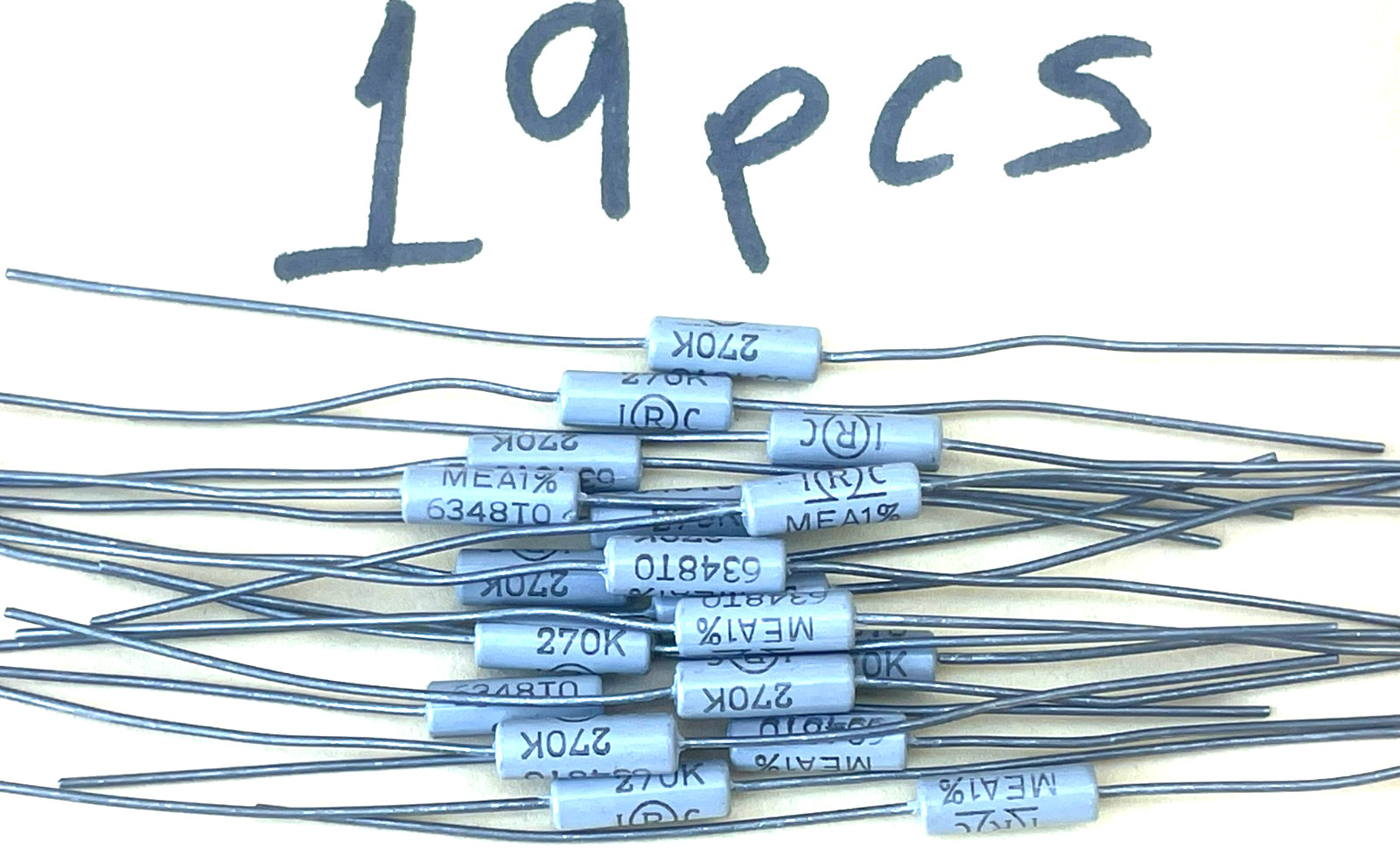 NOS IRC 270KΩ / MEA1% Resistors (Lot of 19)