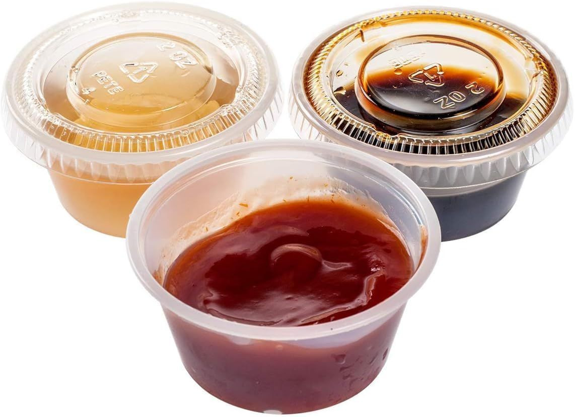 TashiBox 400 Sets – 2 oz Jello Shot Cups with Lids, Small 2oz, 2oz-400sets