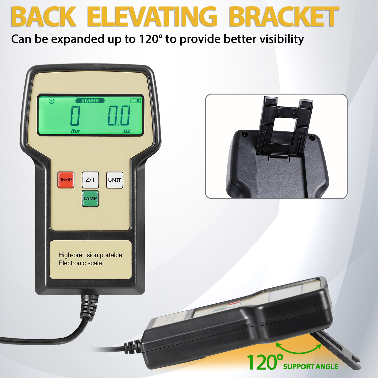 Electronic Digital Refrigerant Charging Weight Scale with Case for HVAC 220LB
