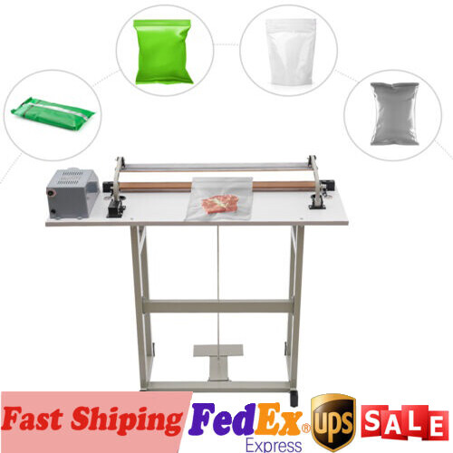 22.83″ Foot Pedal Impulse Sealer heat sealing machine,Plastic Bag sealer AC110V