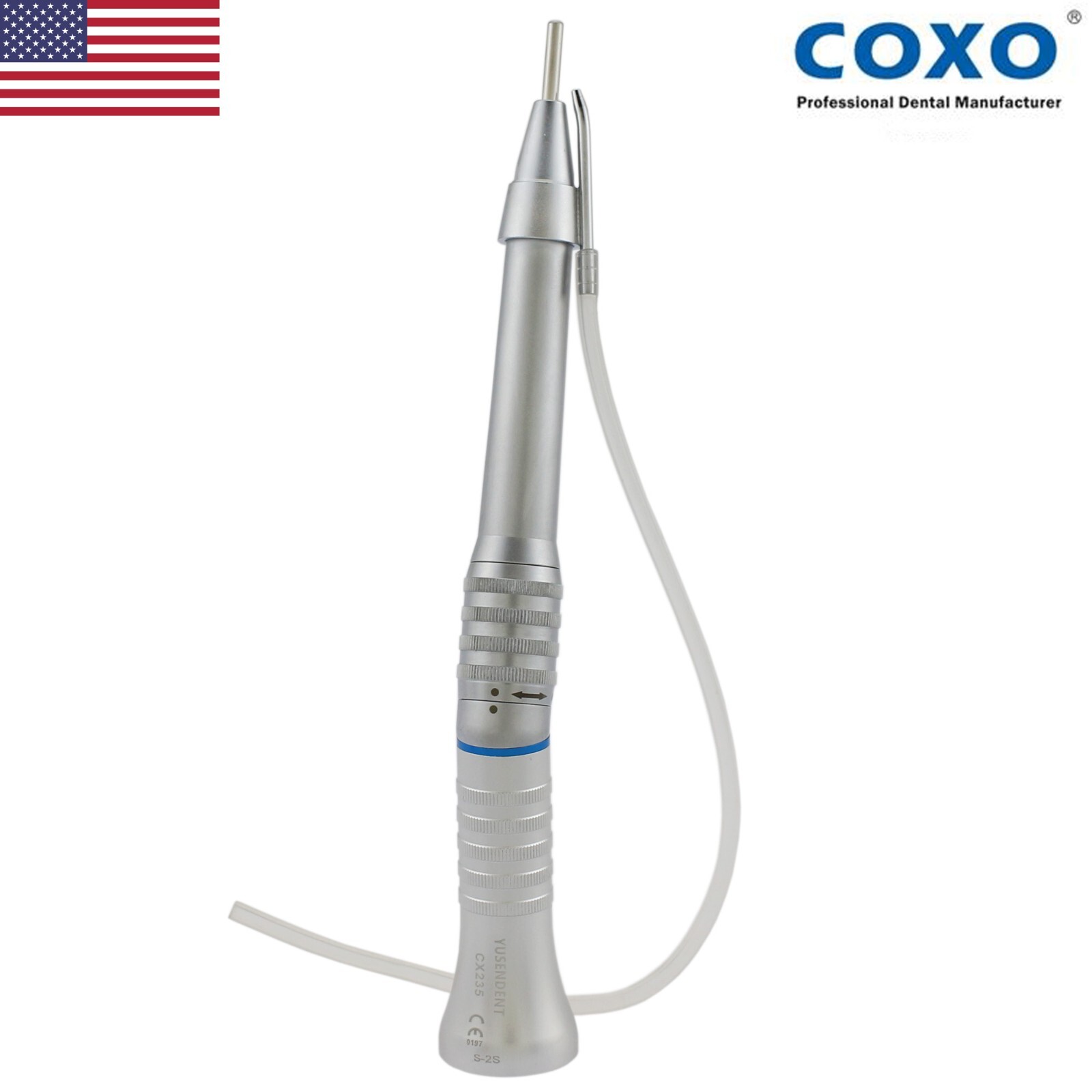 COXO Dental 20 Degree Surgical Handpiece 1:1 Straight Head External CX235-2S NSK