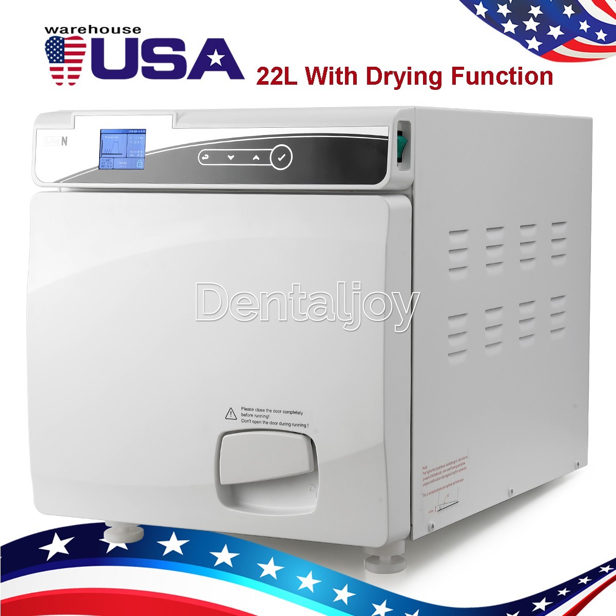 22L Dental Autoclave Steam Sterilizer Class N Vacuum Sterilization with Drying