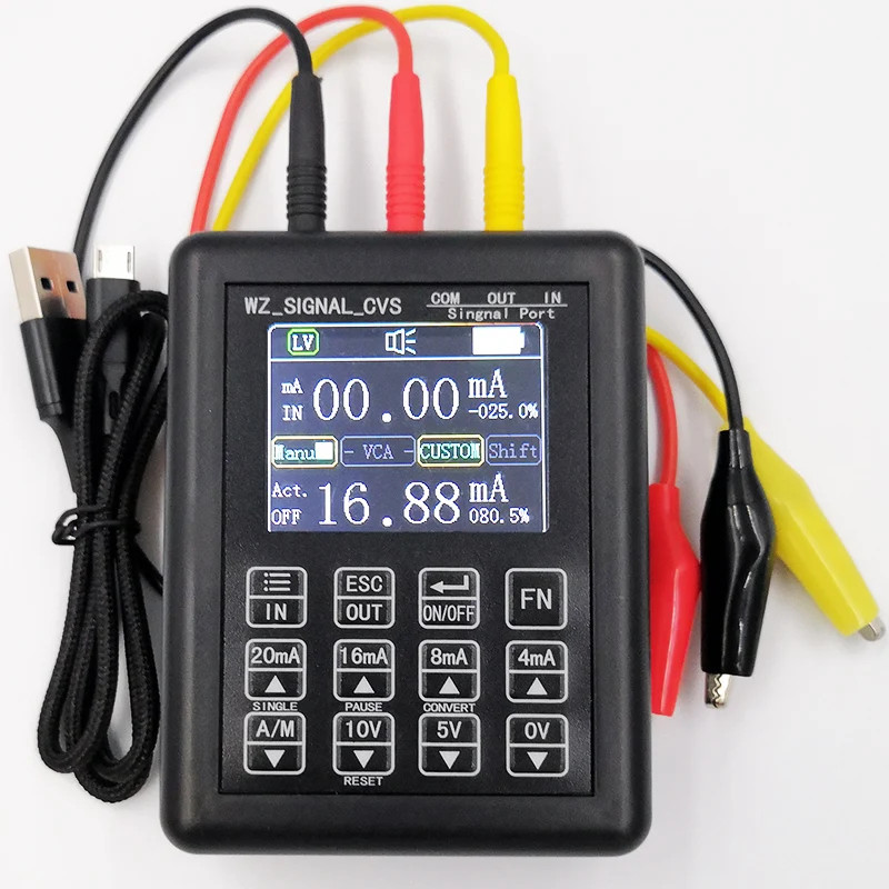 0-20mA 4-20mA 0-10V 24V Signal Generator Current Voltage Signal Measuring Meter