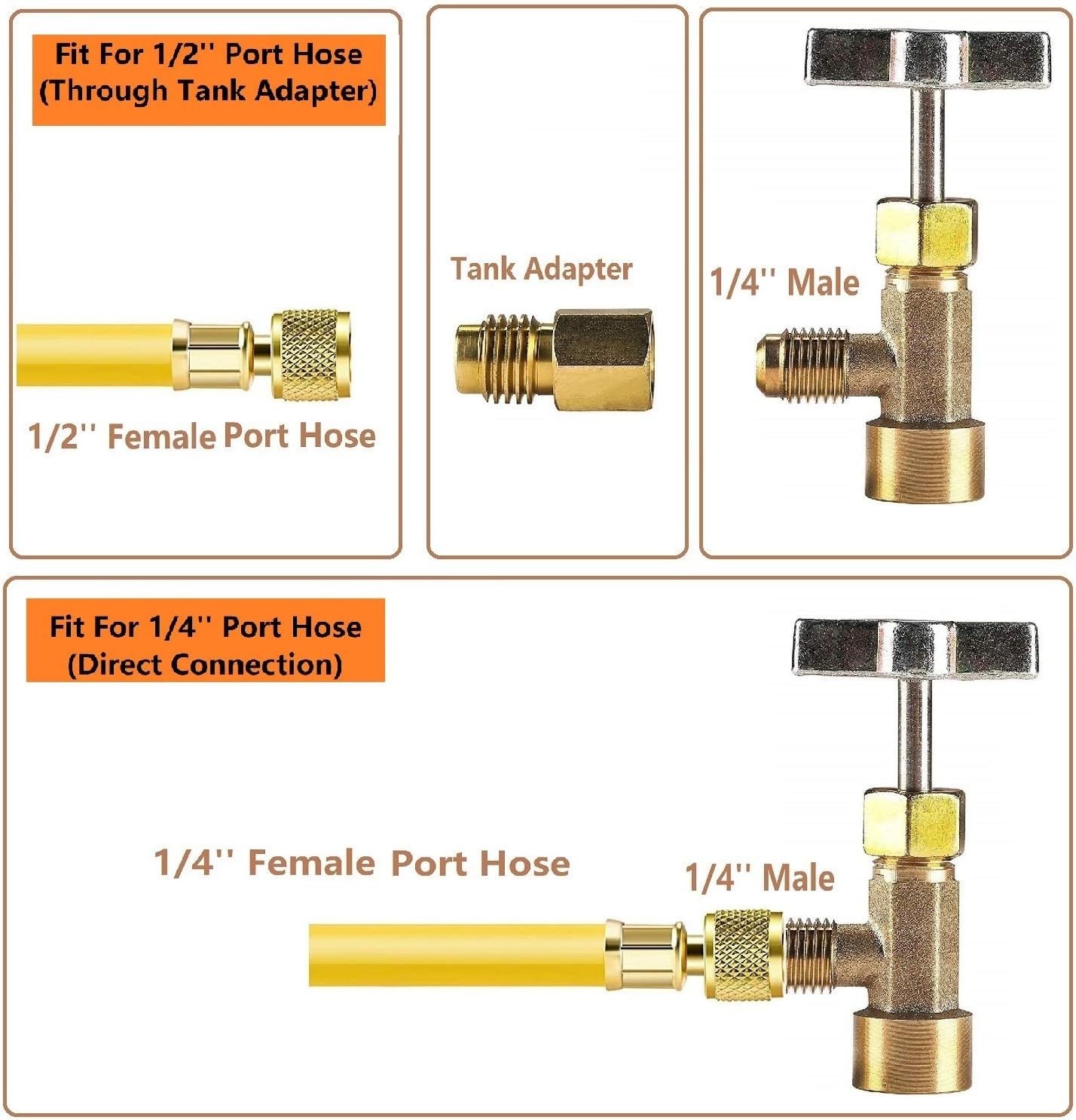 R134A Can Tap Valve (Piercing Style) Refrigerant Dispens Color: Piercing Style