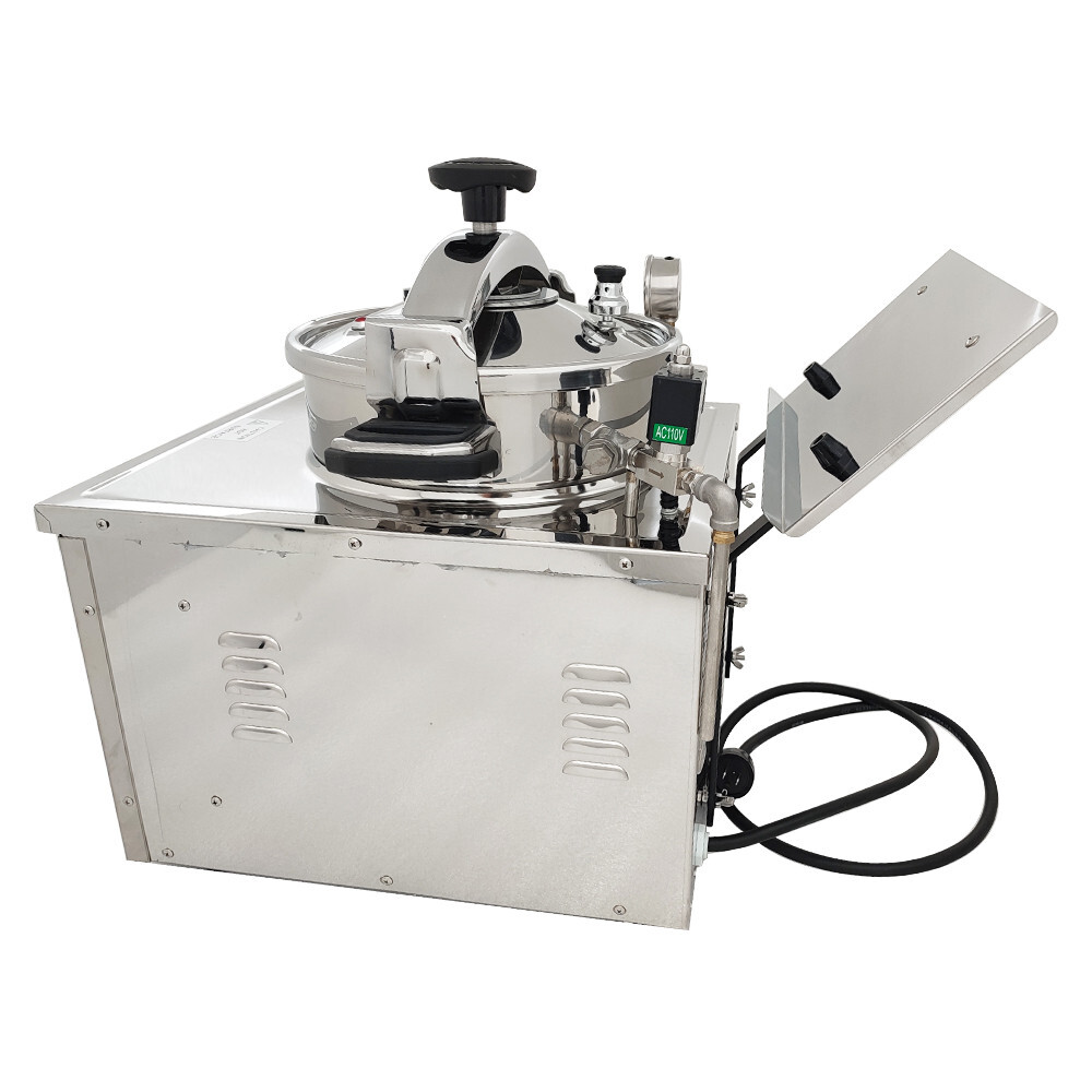 16L High Pressure Fried Chicken Machine 110V Chicken Pressure Food Oven Fryer