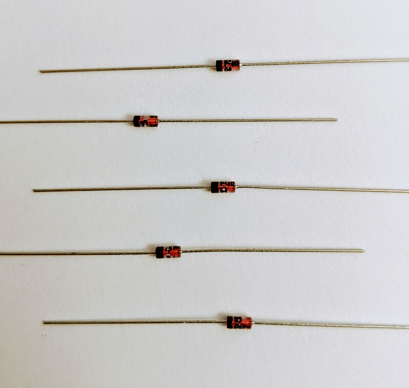 5 Pcs – 1 WATT – ZENER DIODES – 3V to 47V – PICK VALUE – Mr Circuit