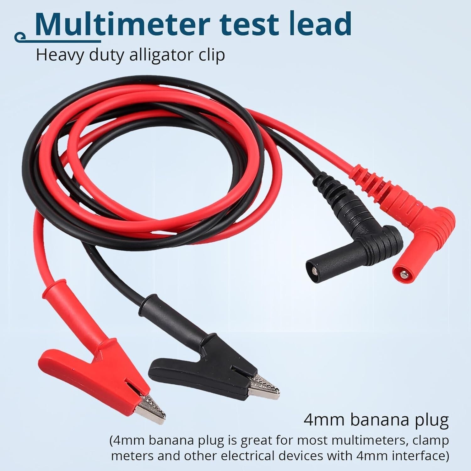 Alligator Clips Electrical 69381 Multimeter Test Leads with Alligator Clips