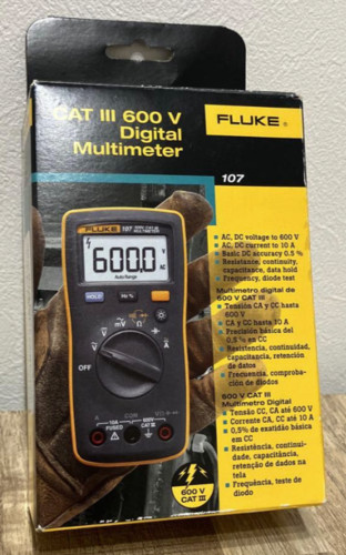 FLUKE Handheld Digital Multimeter 107 AC/DC Current 107 Compact design