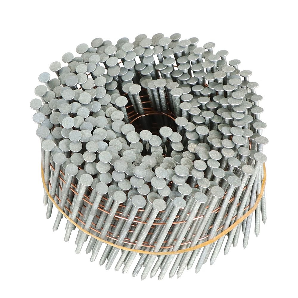 3600Pc Siding Nails 2-1/2 «x .092» 15 Degree Collated Wire Coil Full Round Head