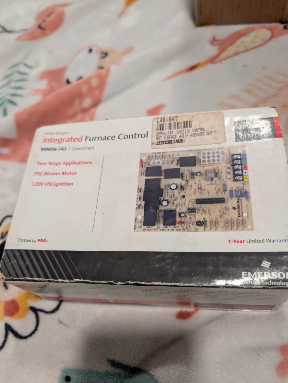 White-Rodgers 50M56-743 Integrated Furnace Control Board, Goodman PCBBF132S