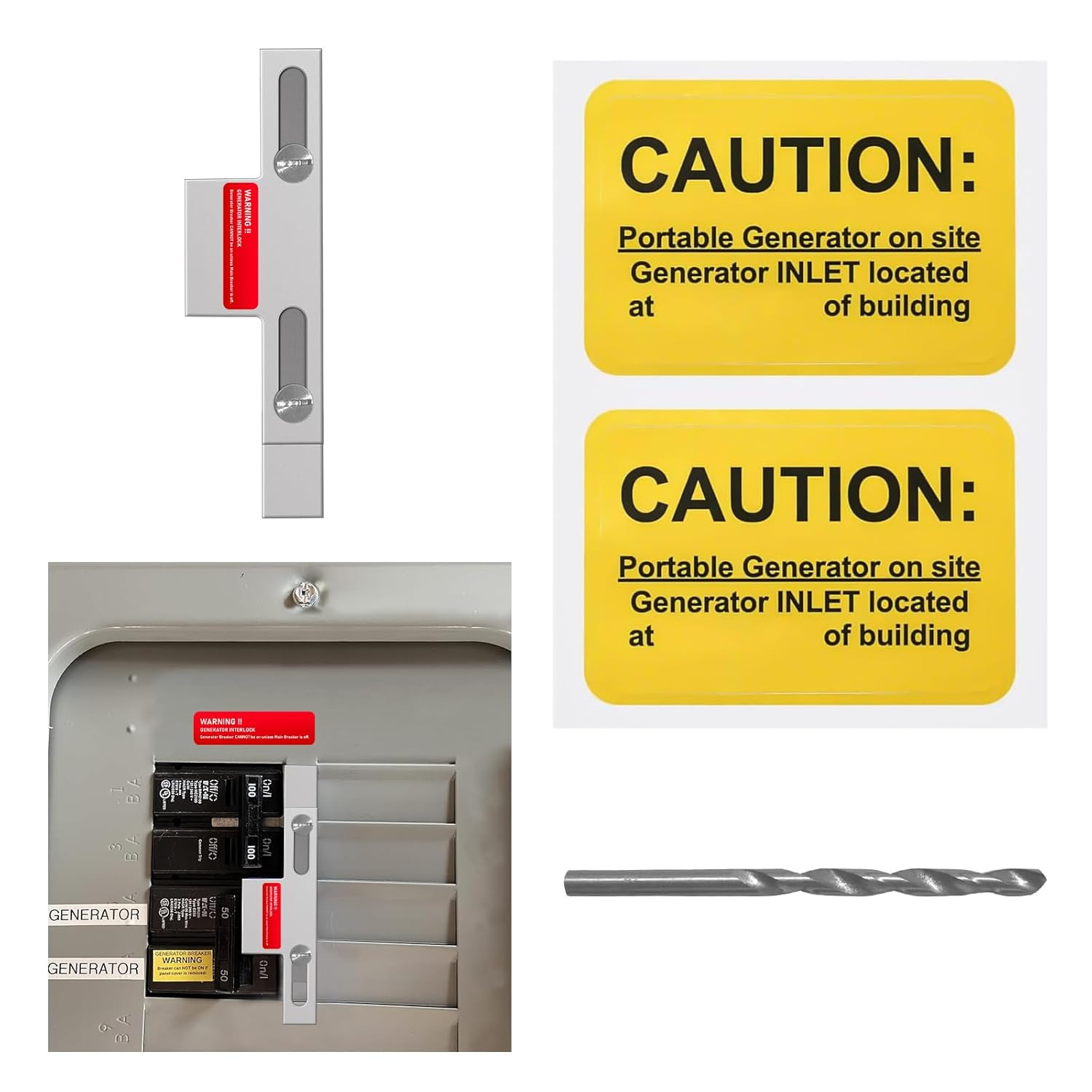 Eaton Cutler Hammer Generator Interlock Kit for 100/125 Amp Panels