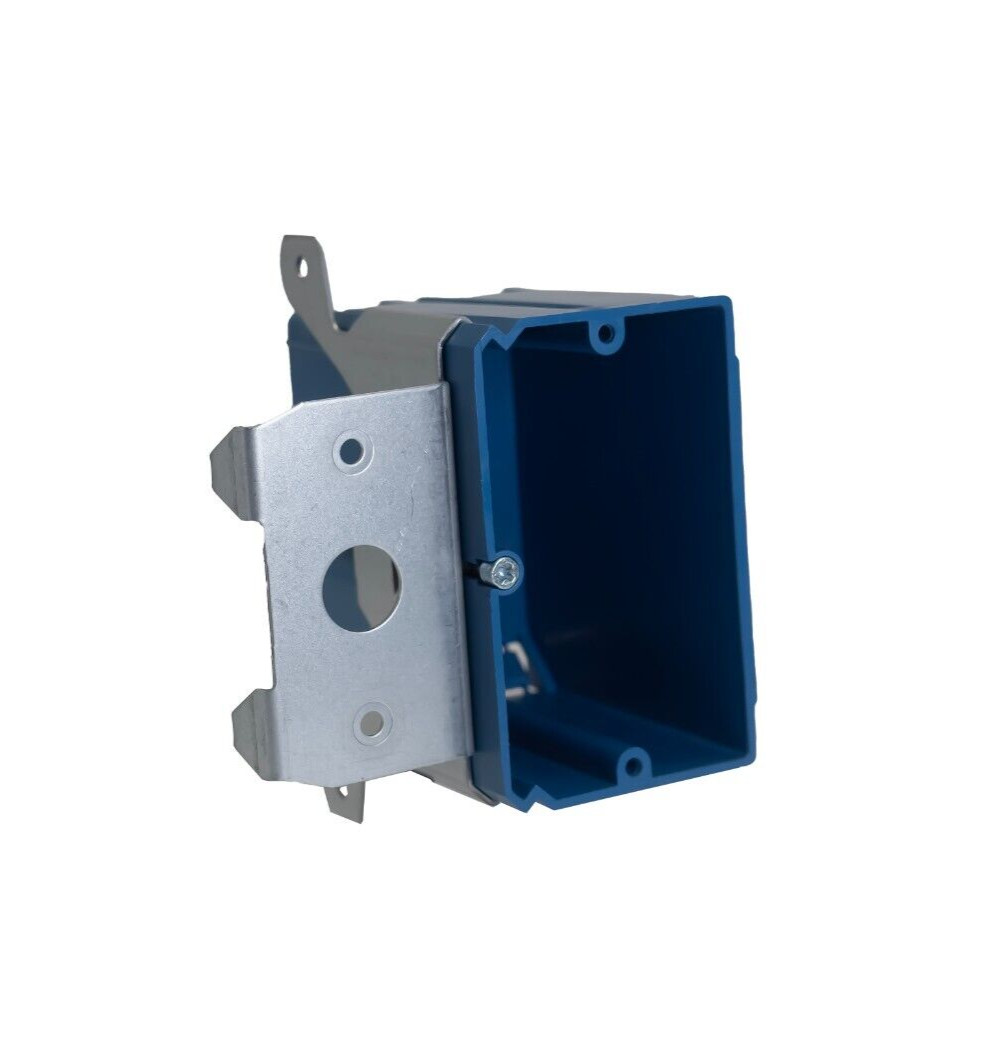 1-Gang Electrical Outlet Switch Box New Work ETL 21 Cu In Adjustable Bracket Lot
