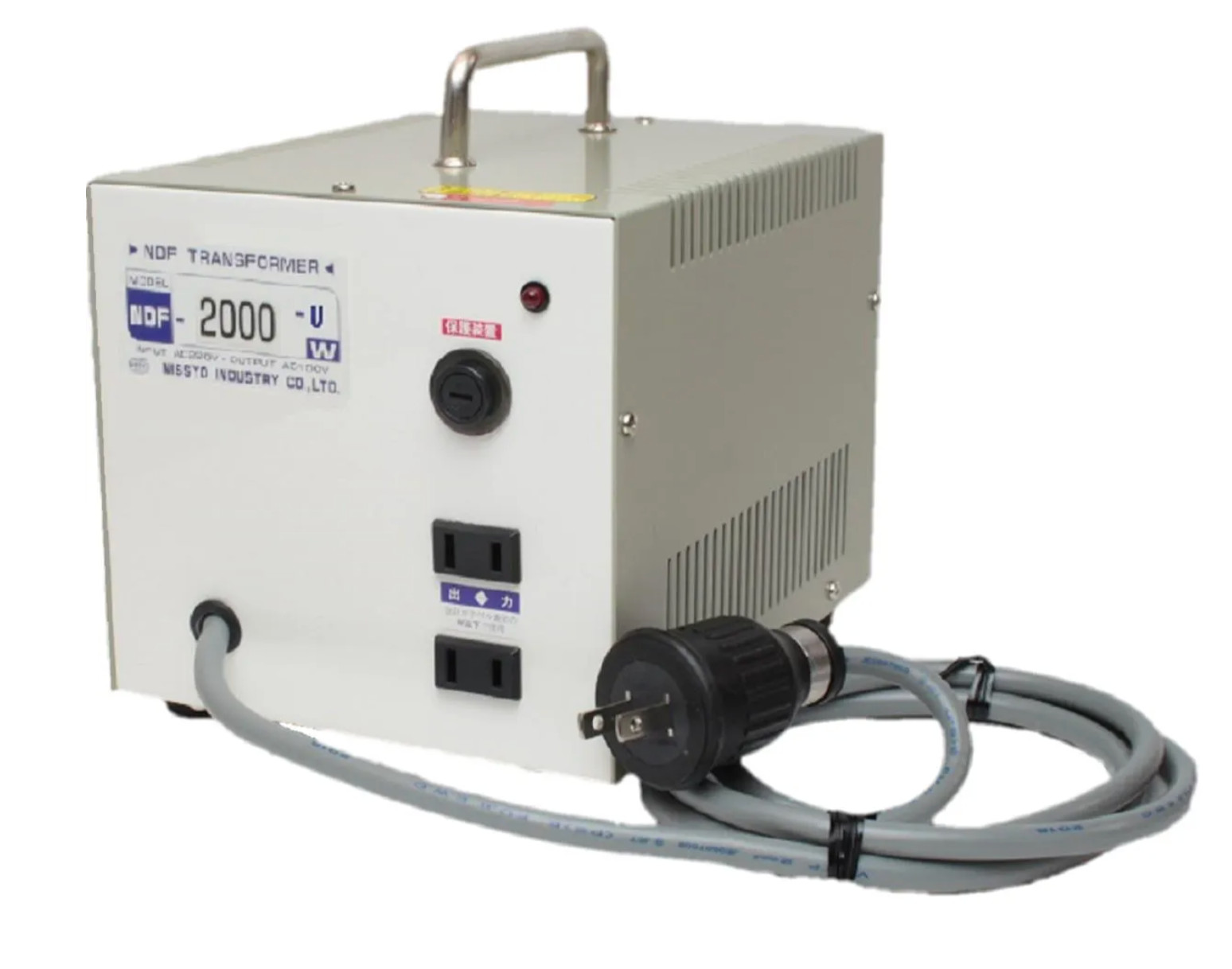 NISSYO INDUSTRY NDF-2000U Step Down Transformer 110V 120V 130V to 100V 2000W
