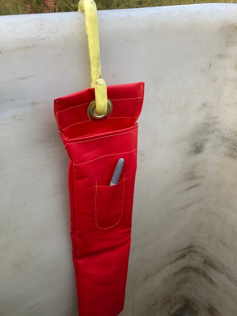Lineman Bucket Bag, Short Switch Stick Holder, Lineman Ariel Tool, Red