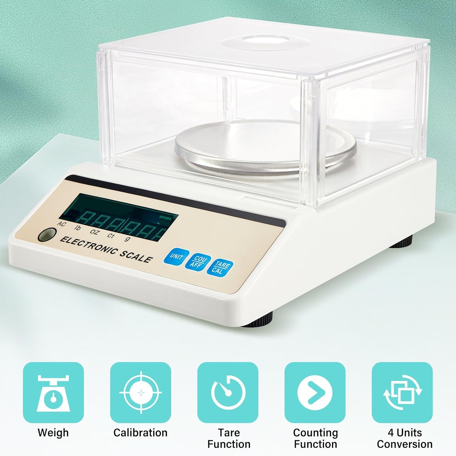 600g/1000g/3000gx0.01g Lab Scale Digital Analytical Balance Electronic Scale New