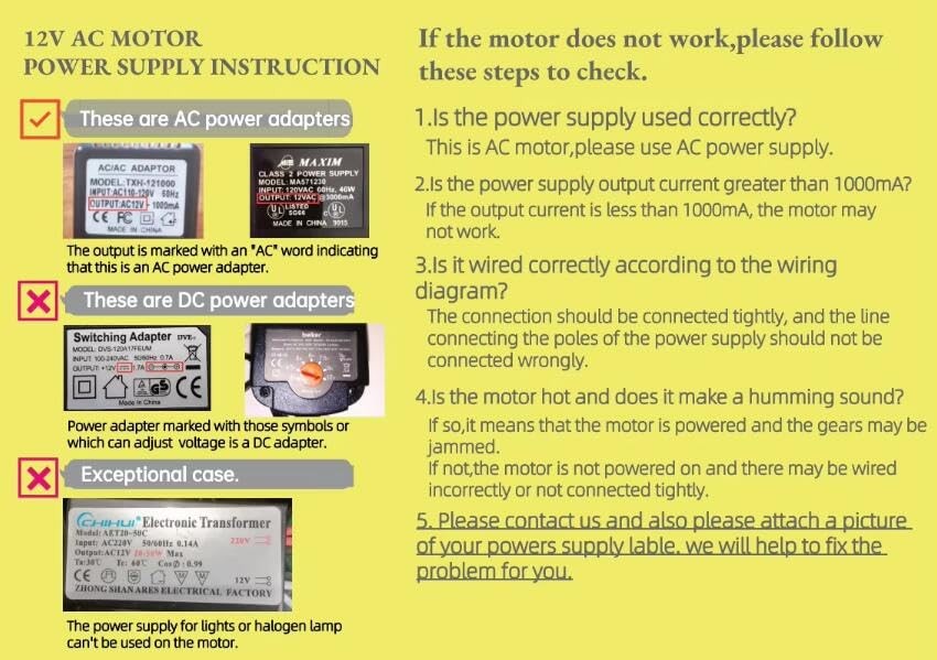 Synchronous Motor Tyc40 Ac 12v 5rpm Shaft Length 33mm For Christmas Decoration M