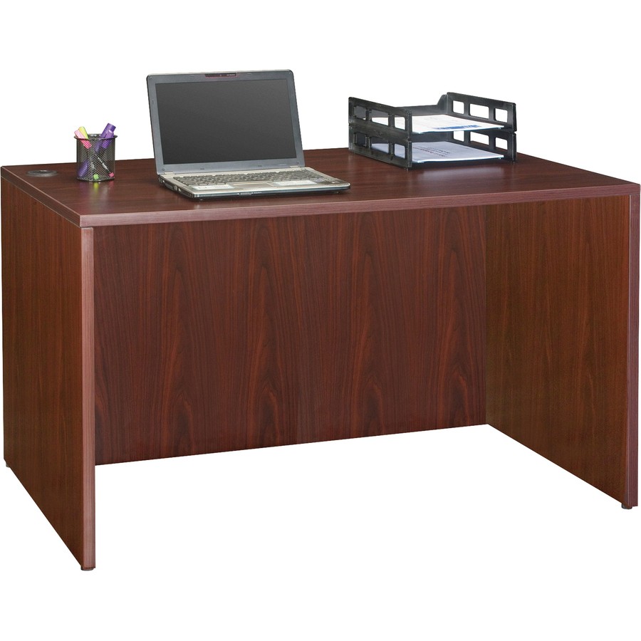 Lorell LLR69375 Essentials Desk 47.3″x23.6″ Mahogany