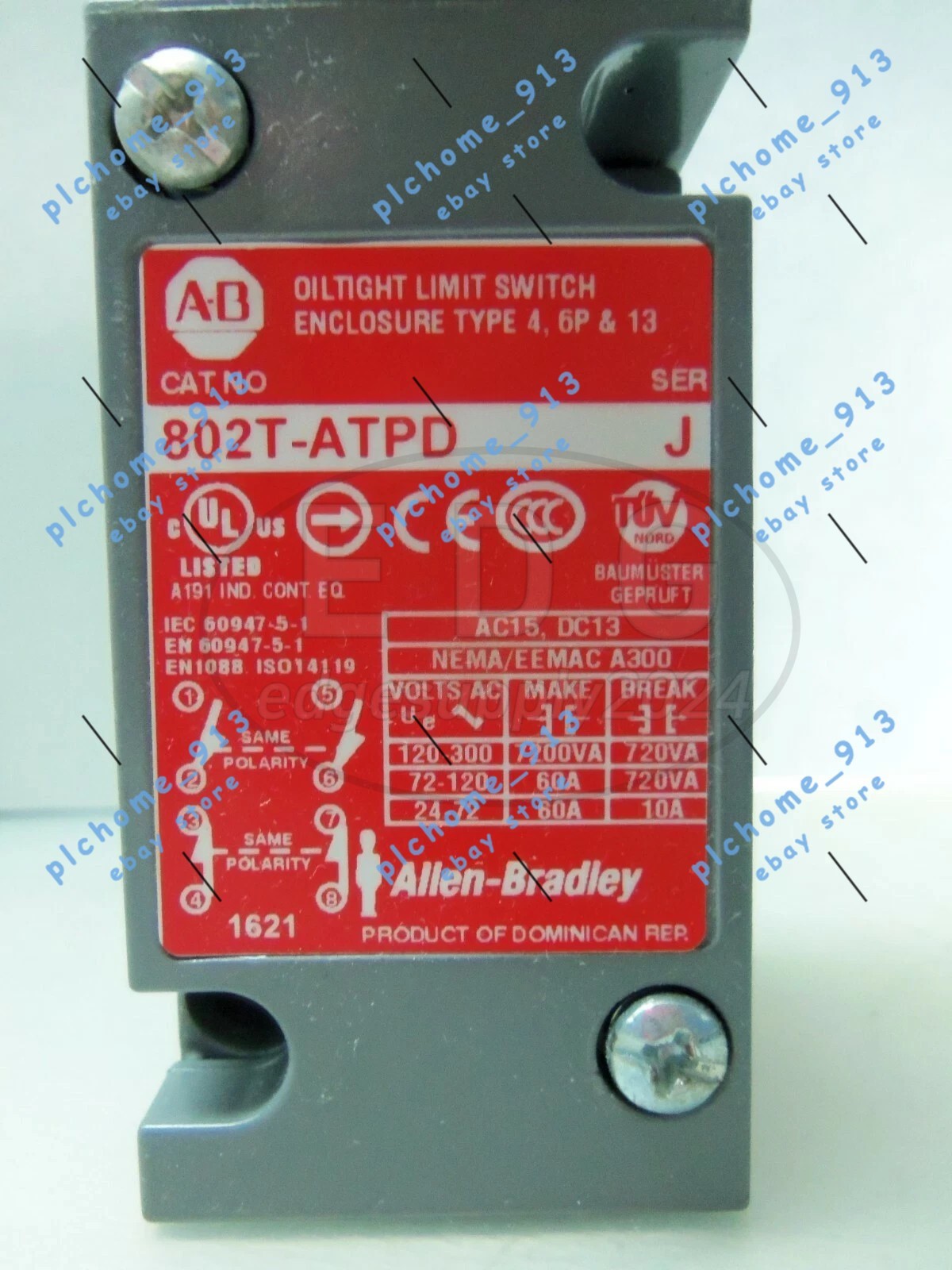 NEW Allen Bradley 802T-ATPD Metal Plug-In Oiltight Limit Switch Lever Type