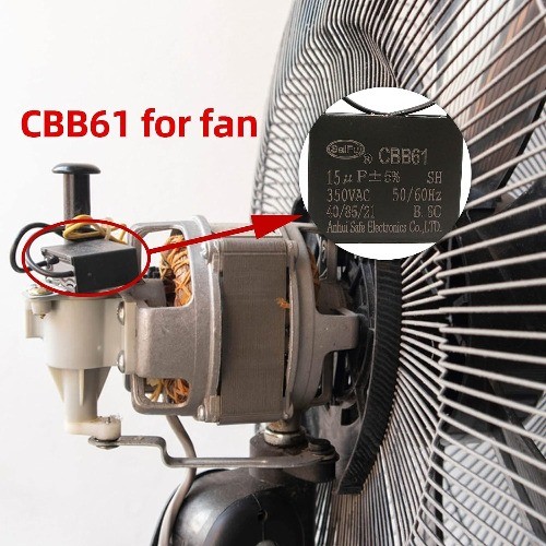 CBB61 15uf 2 Wire 350V AC Ceiling Fan Capacitor 50/60 Hz Po Number of Items: 1