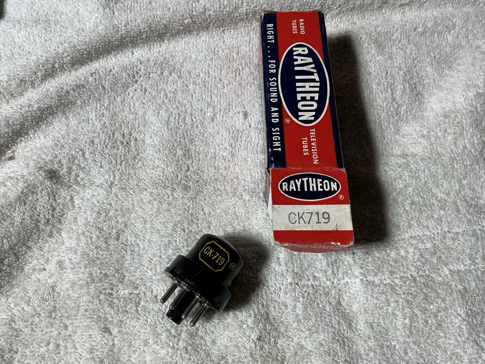 Rare NOS Raytheon germanium diode CK-719 assembly Vacuum Tube 1N67 DODES W/BOX