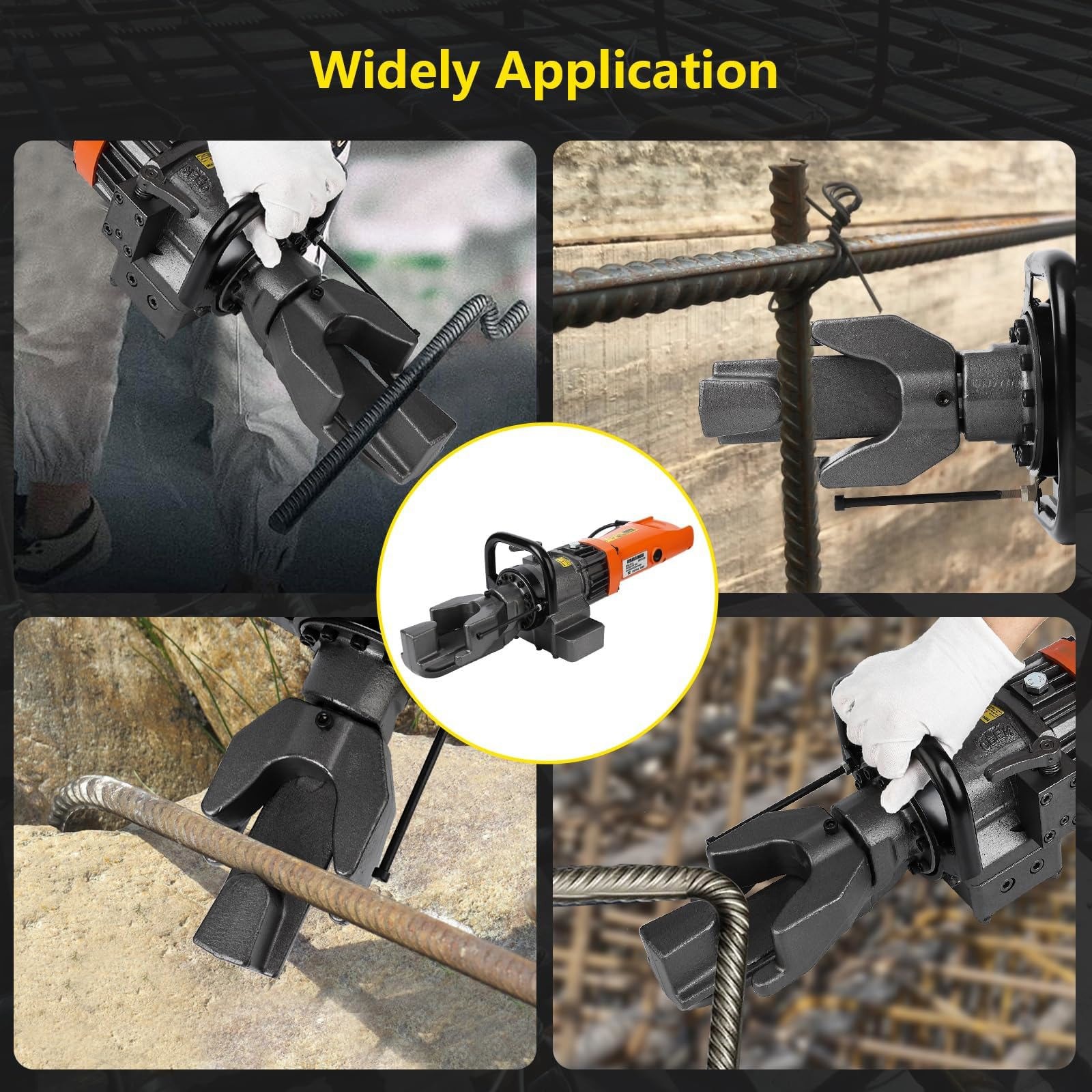 900W Electric Hydraulic Rebar Bender, in #5 16 mm Rebar Bender Tool Hand 5/8