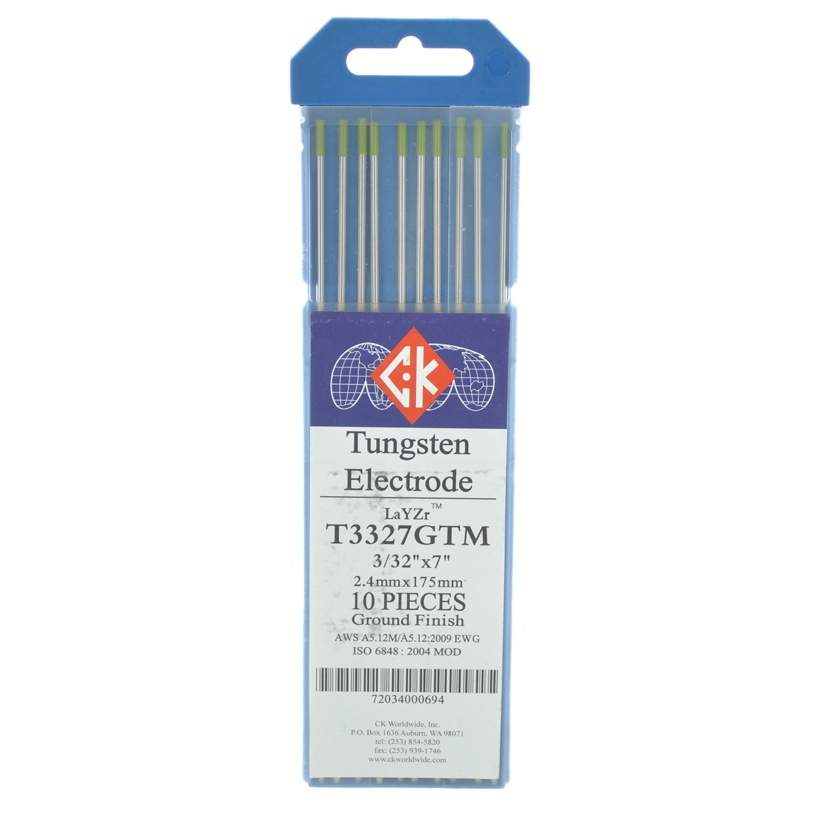 Tungsten Electrode 3/32″ x 7″ 10 Pack for Welding and Cutting