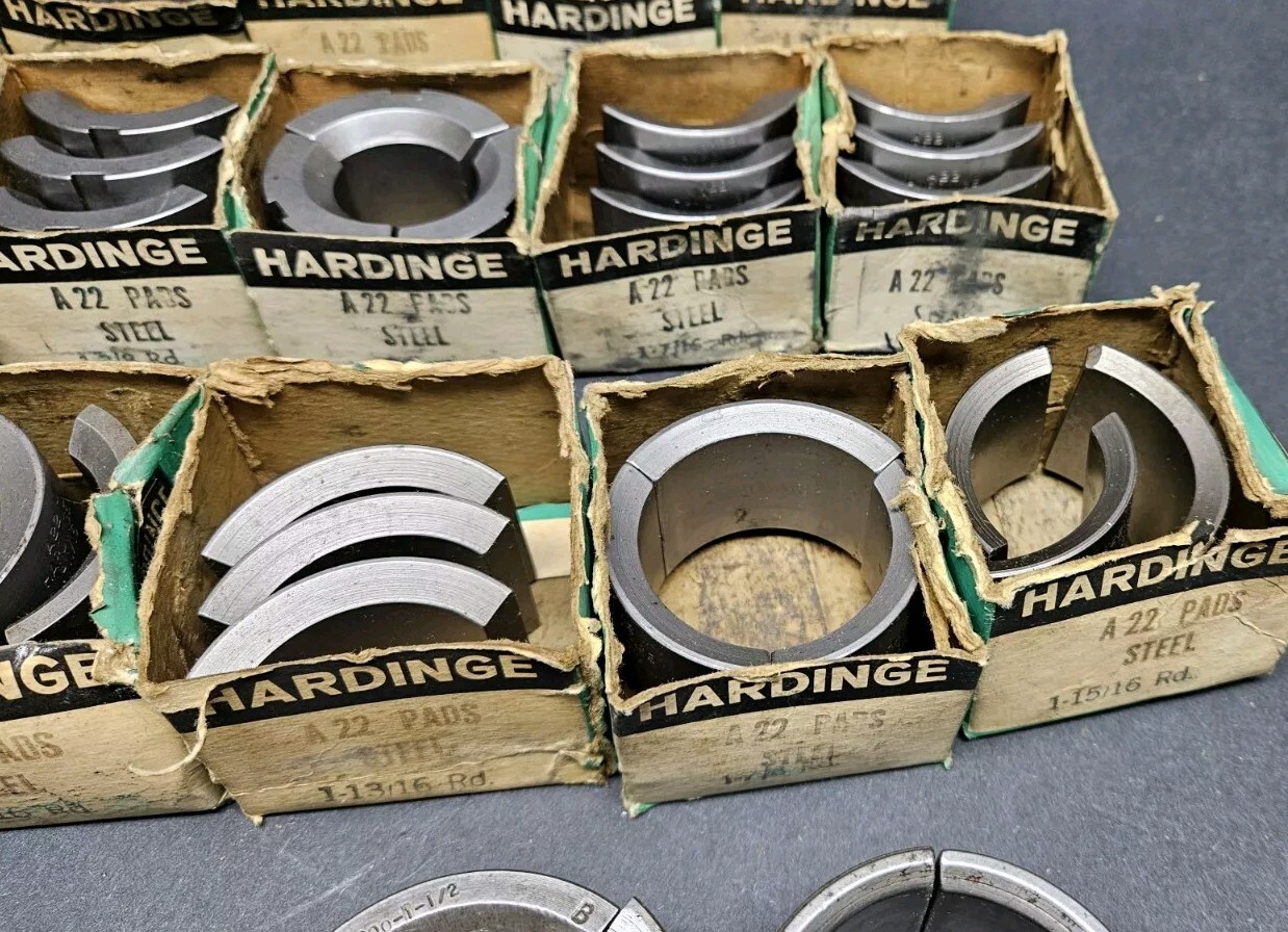 20pc HARDINGE A 22 Steel Collet Pads 13/16 To 2″ Balas W&S 2¼» Machinist Round
