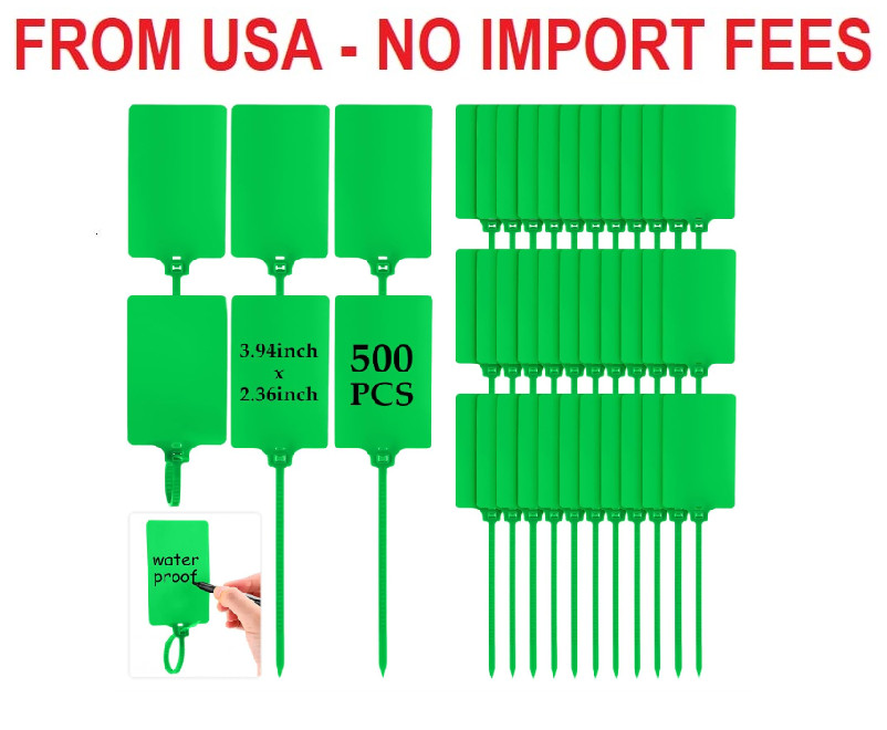 Chunful 500 Pcs Blank Plastic Tags Shipping Tags 3.94″x 2.36″ Waterproof Sealing