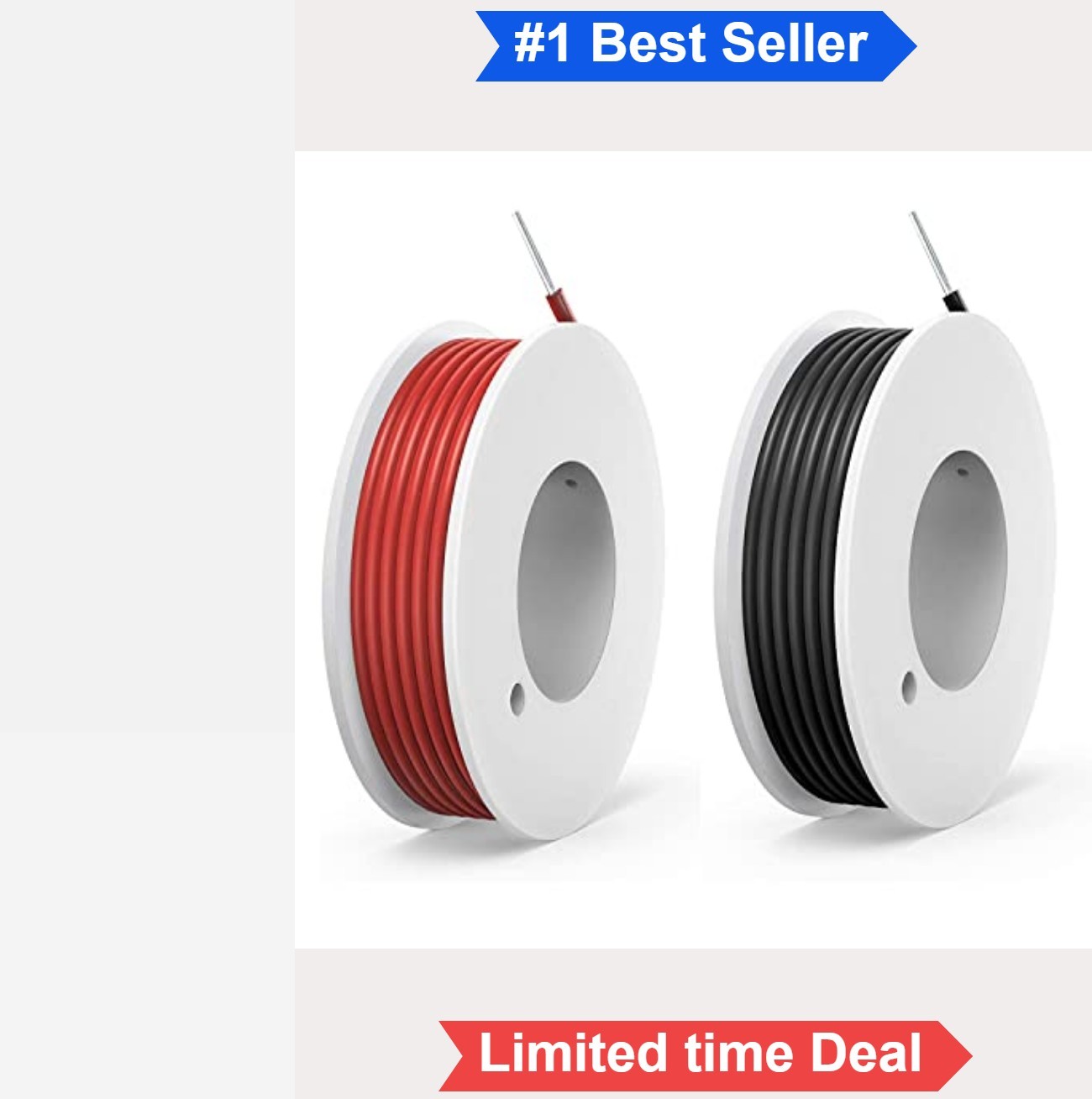 22 AWG Solid Wire Kit 2 Colors 26ft Each Tinned Copper PVC Hook Up Electrical