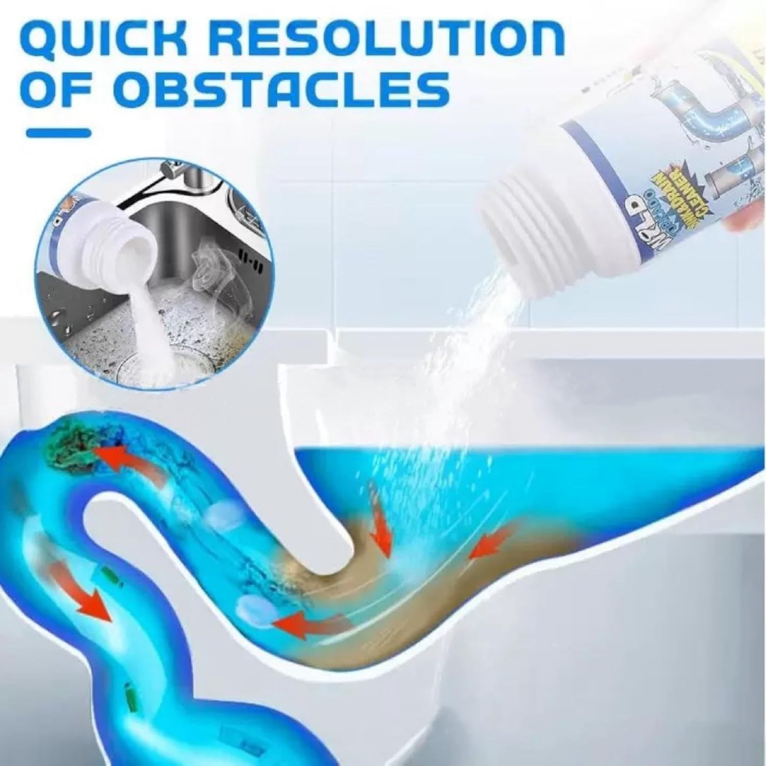 2 Pcs Sink and Drain Cleaner Wild Tornado Pipe Dredge Drain Cleaner
