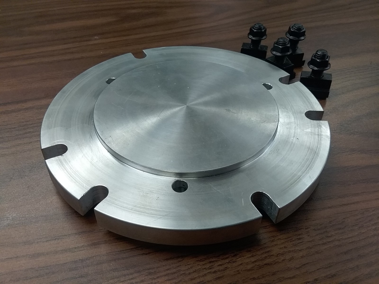 8″ base adapter plate mount chucks on rotary table or milling machine #IN-ADP-8